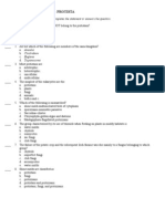 Biology Ii Practice Test - Protista