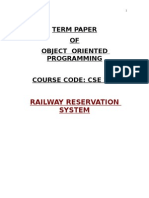 Project Report On Railway Reservation System by Amit Mittal