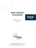 Paul's Collection For Jerusalem