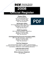 ASCE Official Register 2008