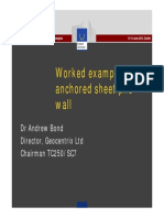 07we Bond Worked Example Anchored Sheet Pile Wall
