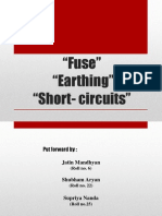 "Fuse" "Earthing" "Short-Circuits"