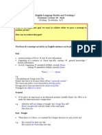 PE3011 English Language Studies and Teaching 1 Grammar Lecture 10