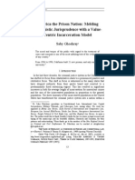 America The Prison Nation: Melding Humanistic Jurisprudence With A Value-Centric Incarceration Model