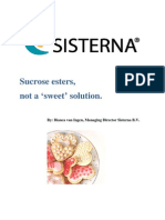 White Paper - Sucrose Esters Not A Sweet Solution