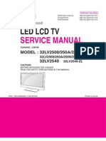 LG 32lv2500-zg 32lv250a-N-U-Zg 32lv2540-zl Chassis ld01m