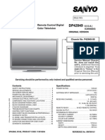 Sanyo DP42849 - 00 (LCD) Service Manual