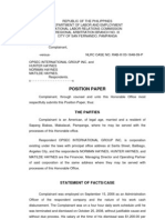 Horn Complainant Position Paper 1