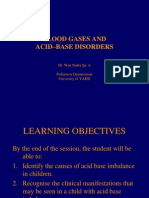 Blood Gases and Acid-Base Disorders: Dr. Wan Nedra Sp. A Pediatricts Departement University of YARSI