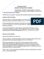 Scoring The PASS: Procrastination Assessment Scale - Students