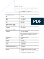 Normal Lab References For NCLEX