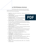 Photoshop CS6 Windows Shortcuts