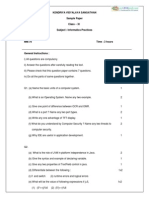 CBSE Class 11 Informatics Practices Sample Paper-03 (Solved)