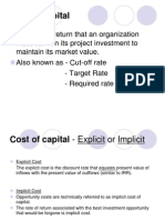 Cost of Capital