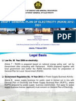 Draft General Plan of Electricity (Rukn) 2012