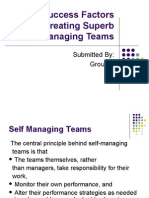 Self Managed Teams