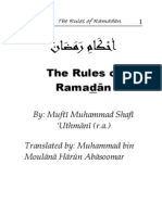 The Rules of Ramadan by Mufti Mahomed Shafi Saheb R.A.