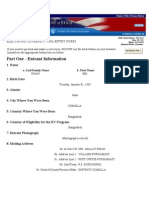 Electronic Diversity Visa Entry For (Kabir)