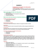 Element 2: What Are The Aims of Health and Safety Policy?