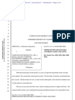 Order Regarding Samsung Sanctions Fees