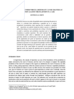 Circumstances Under Which A Defendant Can Be Granted An Injunction Against The Plaintiff in A Case