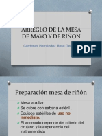 Arreglo de La Mesa de Mayo y Riñon