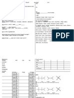 History and Physical Sheet