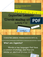 Activity 10 Cognates Lesson Powerpoint