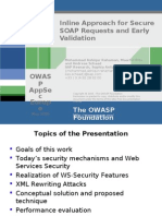 Inline Approach For Secure SOAP Requests and Early Validation