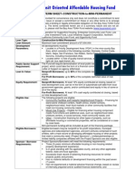 Bay Area TOAH Fund Project Loan Term Sheet Construction To Mini Perm May 2011