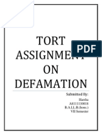 Tort Assignment