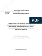 Mentenimiento Total Productivo en Bebidas Gaseosas PDF