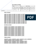 Finger Position For Typing Letters