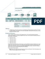 Lab 5.2.2 Configuring Frame Relay PVC: Objective