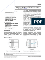 Lmh6882 DC To 2.4Ghz, High Linearity, Dual, Programmable Differential Amplifier