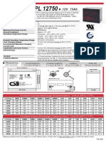 Bateria GPL12750