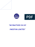 HR Practices in Ici Pakistan Limited