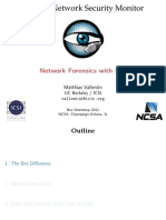 Network Forensics With Bro: Matthias Vallentin