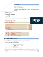 Marginal Costing - Brief Cases and Solutions PDF