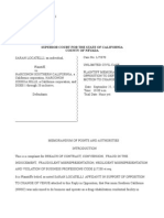 Plaintiff's Venue Motion Opposition/ Memorandum of Points and Authorities/ Locatelli Vs Narconon Southern California & Joshua Hills