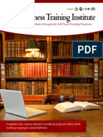 Business Training Institute Catalog