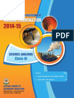 OTBA 2015 Class 9 Science (English Version)