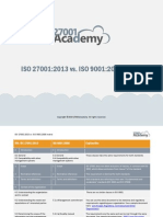 Iso 27001 Vs Iso 9001 Matrix en