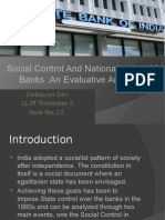 Social Control and Nationalization of Banks:An Evaluative Analysis