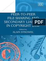 Alain Strowel - Peer-To-Peer File Sharing and Secondary Liability in Copyright Law (2009) (A)