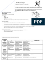 Los Pasatiempos Project Handout and Rubric