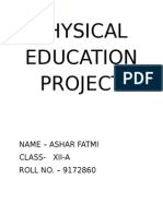 Physical Education Project Class 12