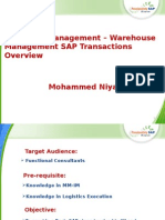 WM Inbound SAP Standard Process