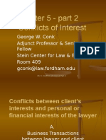 Chapter 5 Conflicts of Interest Part 2 Professional Responsibility - A Contemporary Approach .Spring.2015