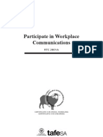 Participate in Workplace Communications